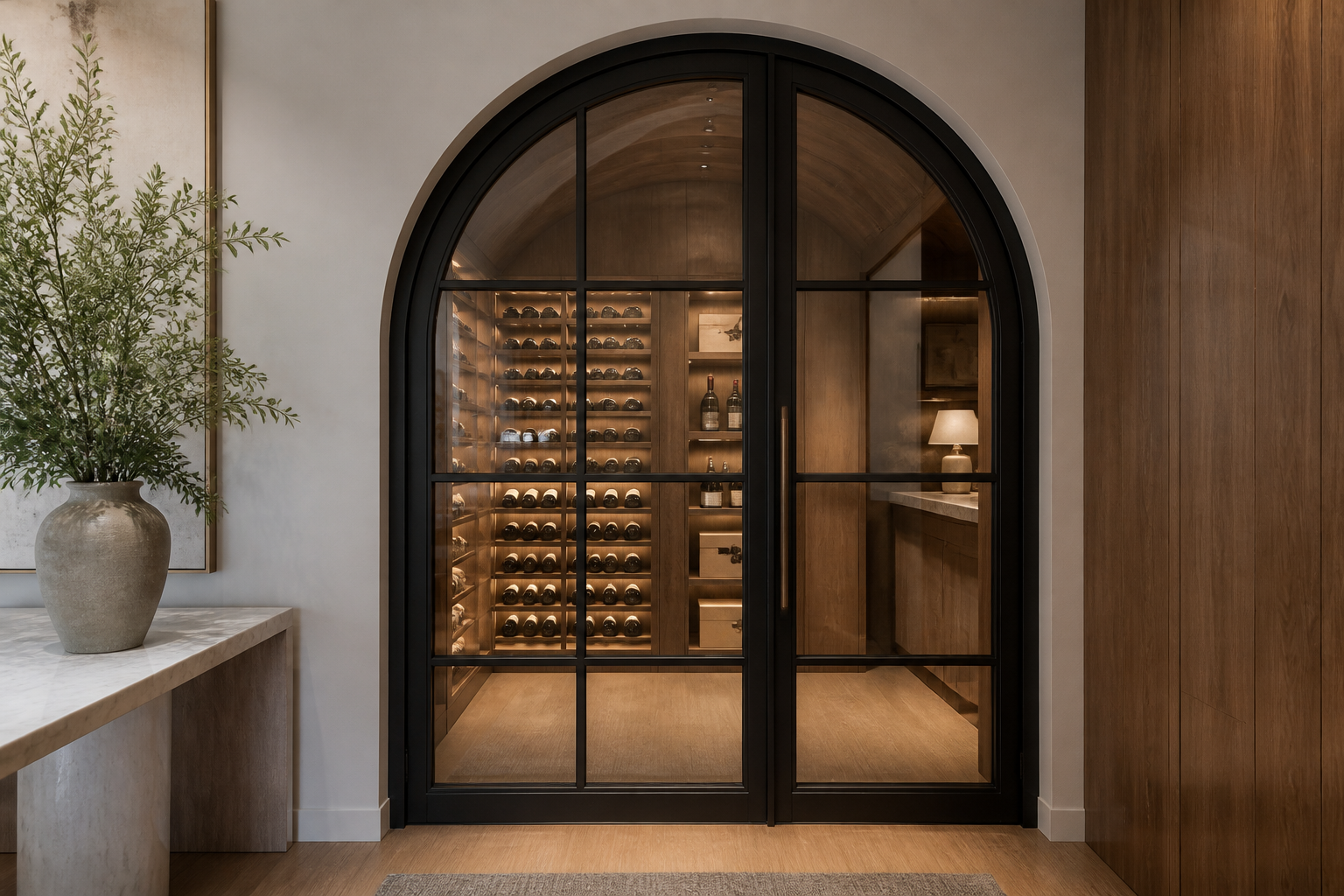 VLX 100 Arched / Custom Door in Long Beach, CA | Juniper Windows Long Beach - detail 3