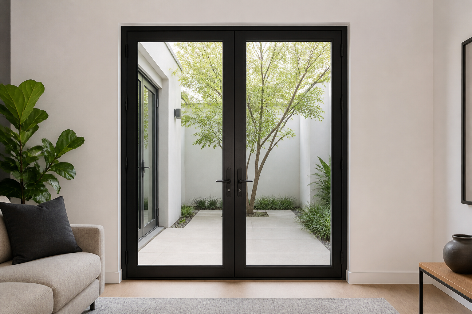 VLX 100 Double Swing / French Door in Long Beach, CA | Juniper Windows Long Beach - detail 6