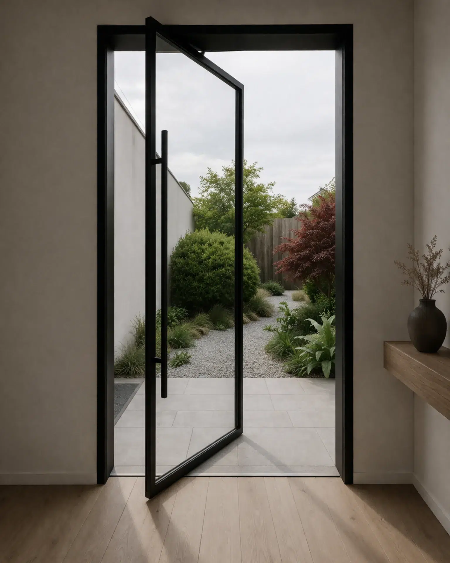 VLX 100 Pivot Door in Long Beach, CA | Juniper Windows Long Beach - detail 1
